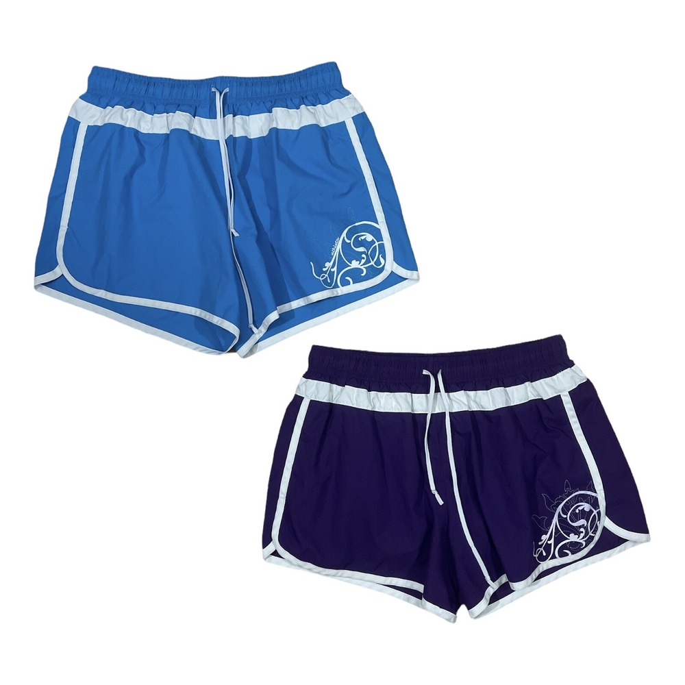 ATHLETA running shorts lot of 2 SMALL blue purple lightweight